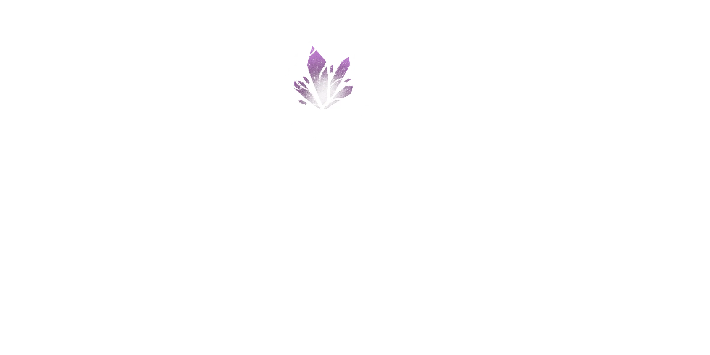 Schwebende violette Lichtblüte über der Mitte des Teichs